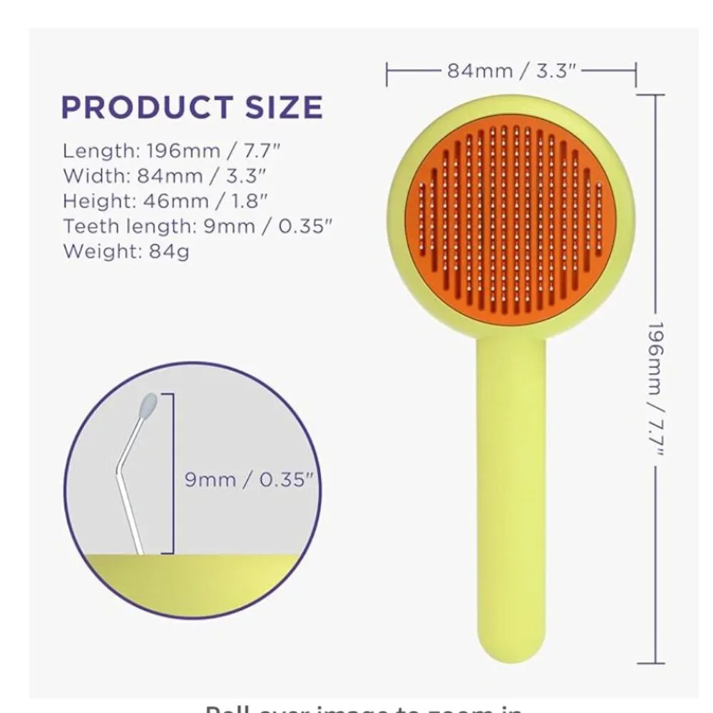 Pet Grooming Brush for Cats and Dogs, Self-Cleaning NEW IN BOX